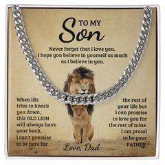 Never Forget - Cuban Link Chain